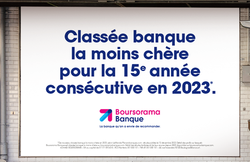 Boursorama est désignée banque la moins chère en France pour la 15ème année consécutive, et établit un nouveau record de conquête organique (hors client ex ING) avec plus de 100 000 nouveaux clients par mois depuis un an