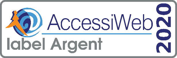 Logo AccessiWeb Label Argent 2020